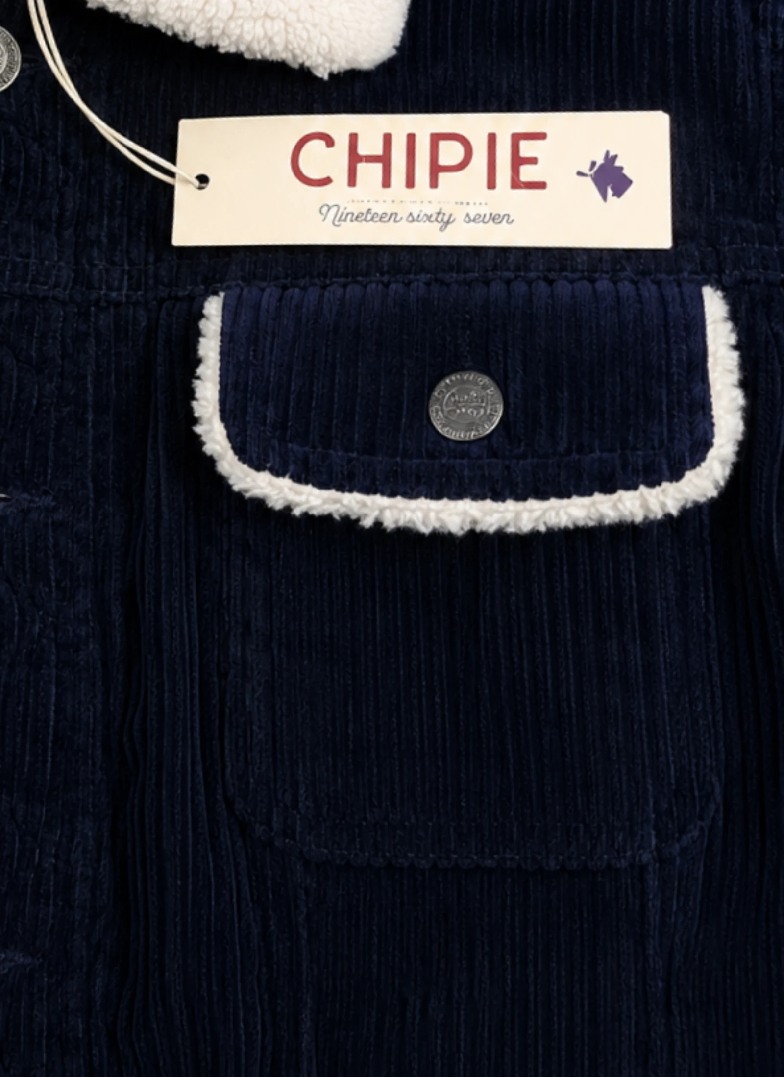 Chipie ribbed velvet jacket lined with sherpa XS 12 years 👒 – photo 5